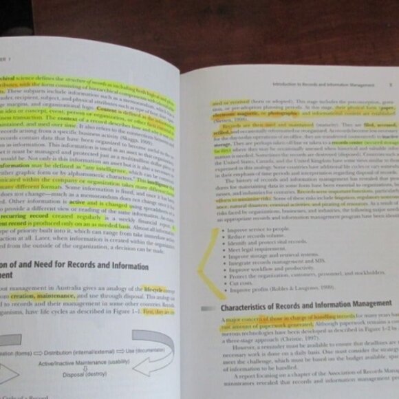 Records Management‎ Effective Information Systems Paperback Softcover Text Book - Picture 5 of 8